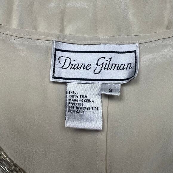 Vintage Diane Gilman Silk Beaded Tank - Picture 14 of 14